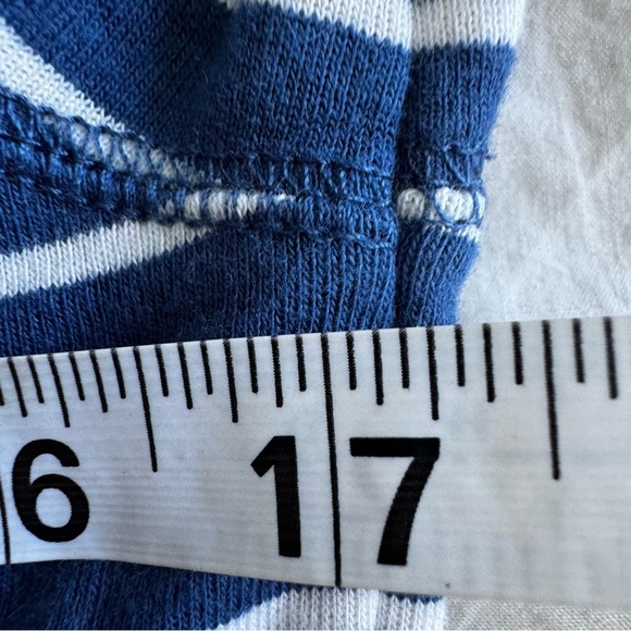 Chaps Denim Striped Henley Long Sleeve Shirt Women’s S/M - Picture 8 of 9